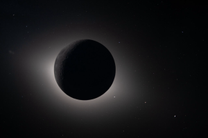 Pomračenje Sunca iza Meseca, snimljen sa letelice Orion na misiji Artemis 2